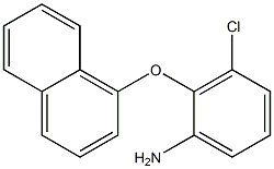 3-chloro-2-(naphthalen-1-yloxy)aniline 结构式