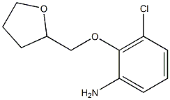 3-chloro-2-(oxolan-2-ylmethoxy)aniline 结构式