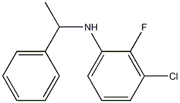 3-chloro-2-fluoro-N-(1-phenylethyl)aniline 结构式