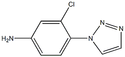 3-chloro-4-(1H-1,2,3-triazol-1-yl)aniline 结构式