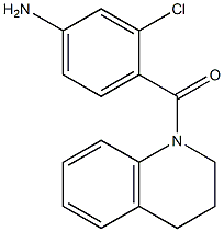 3-chloro-4-(3,4-dihydroquinolin-1(2H)-ylcarbonyl)aniline 结构式