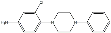3-chloro-4-(4-phenylpiperazin-1-yl)aniline 结构式