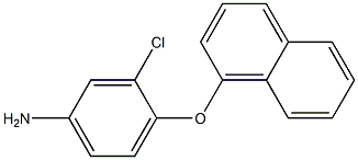 3-chloro-4-(naphthalen-1-yloxy)aniline 结构式