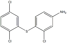 3-chloro-4-[(2,5-dichlorophenyl)sulfanyl]aniline 结构式