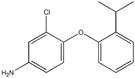 3-chloro-4-[2-(propan-2-yl)phenoxy]aniline 结构式