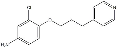 3-chloro-4-[3-(pyridin-4-yl)propoxy]aniline 结构式