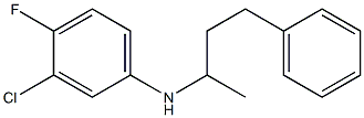 3-chloro-4-fluoro-N-(4-phenylbutan-2-yl)aniline 结构式