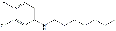 3-chloro-4-fluoro-N-heptylaniline 结构式