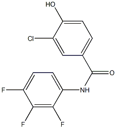 3-chloro-4-hydroxy-N-(2,3,4-trifluorophenyl)benzamide 结构式