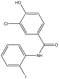 3-chloro-4-hydroxy-N-(2-iodophenyl)benzamide 结构式