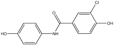 3-chloro-4-hydroxy-N-(4-hydroxyphenyl)benzamide 结构式