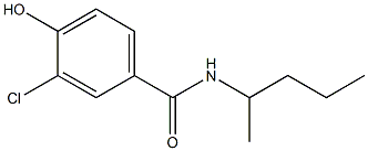 3-chloro-4-hydroxy-N-(pentan-2-yl)benzamide 结构式