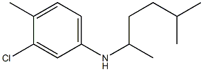 3-chloro-4-methyl-N-(5-methylhexan-2-yl)aniline 结构式