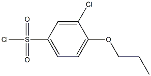 3-chloro-4-propoxybenzene-1-sulfonyl chloride 结构式