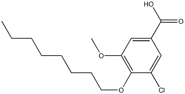 3-chloro-5-methoxy-4-(octyloxy)benzoic acid 结构式