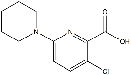 3-chloro-6-(piperidin-1-yl)pyridine-2-carboxylic acid 结构式