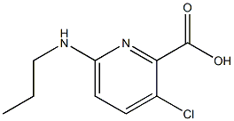3-chloro-6-(propylamino)pyridine-2-carboxylic acid 结构式