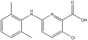 3-chloro-6-[(2,6-dimethylphenyl)amino]pyridine-2-carboxylic acid 结构式