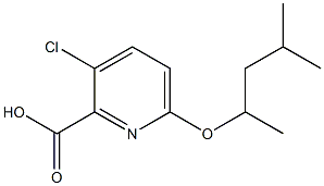 3-chloro-6-[(4-methylpentan-2-yl)oxy]pyridine-2-carboxylic acid 结构式