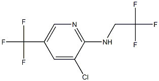 3-chloro-N-(2,2,2-trifluoroethyl)-5-(trifluoromethyl)pyridin-2-amine 结构式