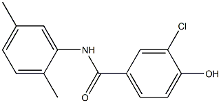 3-chloro-N-(2,5-dimethylphenyl)-4-hydroxybenzamide 结构式