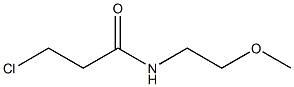 3-chloro-N-(2-methoxyethyl)propanamide 结构式