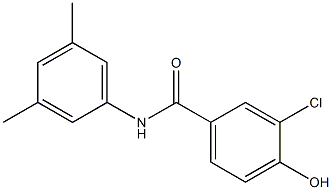 3-chloro-N-(3,5-dimethylphenyl)-4-hydroxybenzamide 结构式