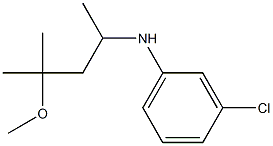 3-chloro-N-(4-methoxy-4-methylpentan-2-yl)aniline 结构式