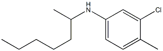 3-chloro-N-(heptan-2-yl)-4-methylaniline 结构式