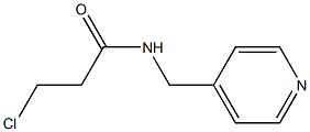 3-chloro-N-(pyridin-4-ylmethyl)propanamide 结构式