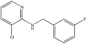 3-chloro-N-[(3-fluorophenyl)methyl]pyridin-2-amine 结构式