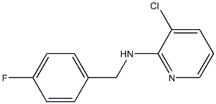 3-chloro-N-[(4-fluorophenyl)methyl]pyridin-2-amine 结构式