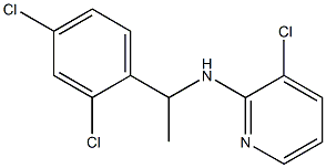 3-chloro-N-[1-(2,4-dichlorophenyl)ethyl]pyridin-2-amine 结构式