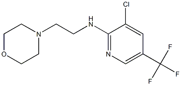 3-chloro-N-[2-(morpholin-4-yl)ethyl]-5-(trifluoromethyl)pyridin-2-amine 结构式
