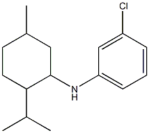 3-chloro-N-[5-methyl-2-(propan-2-yl)cyclohexyl]aniline 结构式