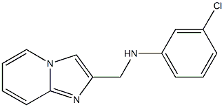 3-chloro-N-{imidazo[1,2-a]pyridin-2-ylmethyl}aniline 结构式