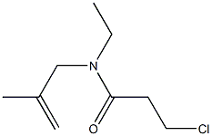 3-chloro-N-ethyl-N-(2-methylprop-2-enyl)propanamide 结构式