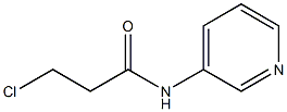 3-chloro-N-pyridin-3-ylpropanamide 结构式