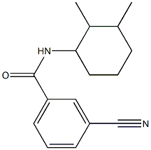 3-cyano-N-(2,3-dimethylcyclohexyl)benzamide 结构式