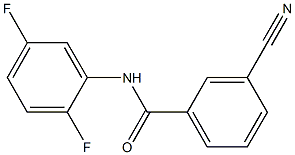 3-cyano-N-(2,5-difluorophenyl)benzamide 结构式