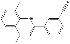 3-cyano-N-(2-ethyl-6-methylphenyl)benzamide 结构式