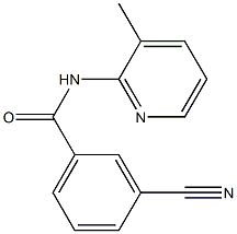 3-cyano-N-(3-methylpyridin-2-yl)benzamide 结构式