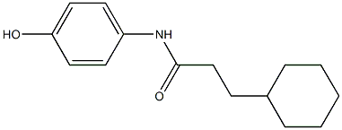 3-cyclohexyl-N-(4-hydroxyphenyl)propanamide 结构式
