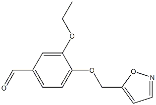 3-ethoxy-4-(1,2-oxazol-5-ylmethoxy)benzaldehyde 结构式