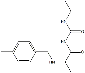 3-ethyl-1-(2-{[(4-methylphenyl)methyl]amino}propanoyl)urea 结构式