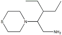 3-ethyl-2-(thiomorpholin-4-yl)pentan-1-amine 结构式