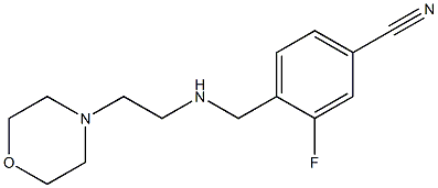 3-fluoro-4-({[2-(morpholin-4-yl)ethyl]amino}methyl)benzonitrile 结构式