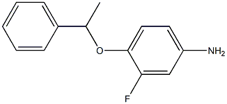 3-fluoro-4-(1-phenylethoxy)aniline 结构式