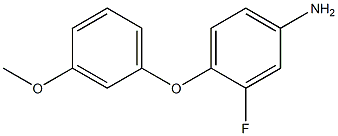 3-fluoro-4-(3-methoxyphenoxy)aniline 结构式