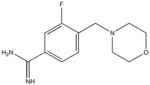 3-fluoro-4-(morpholin-4-ylmethyl)benzenecarboximidamide 结构式